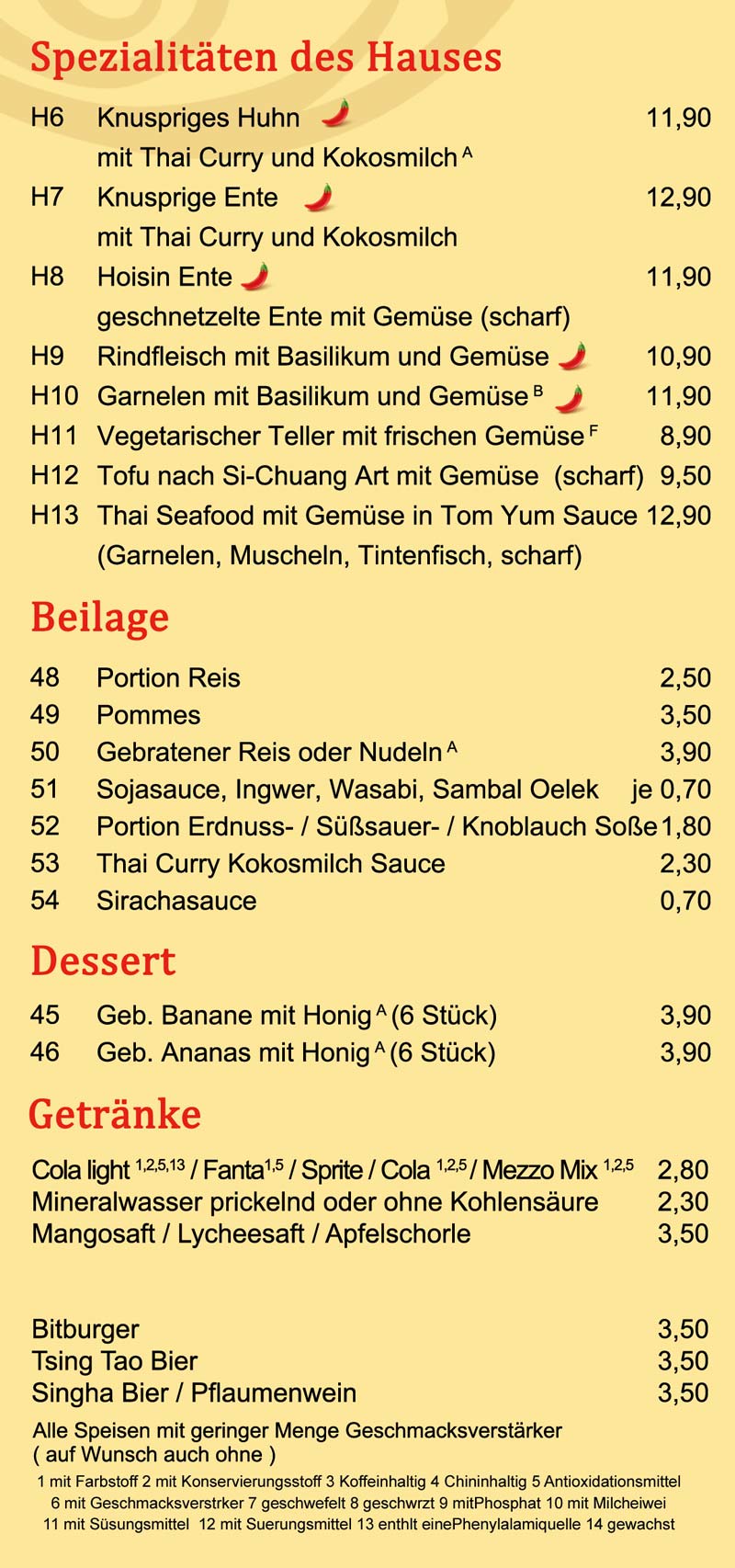 speisekarte